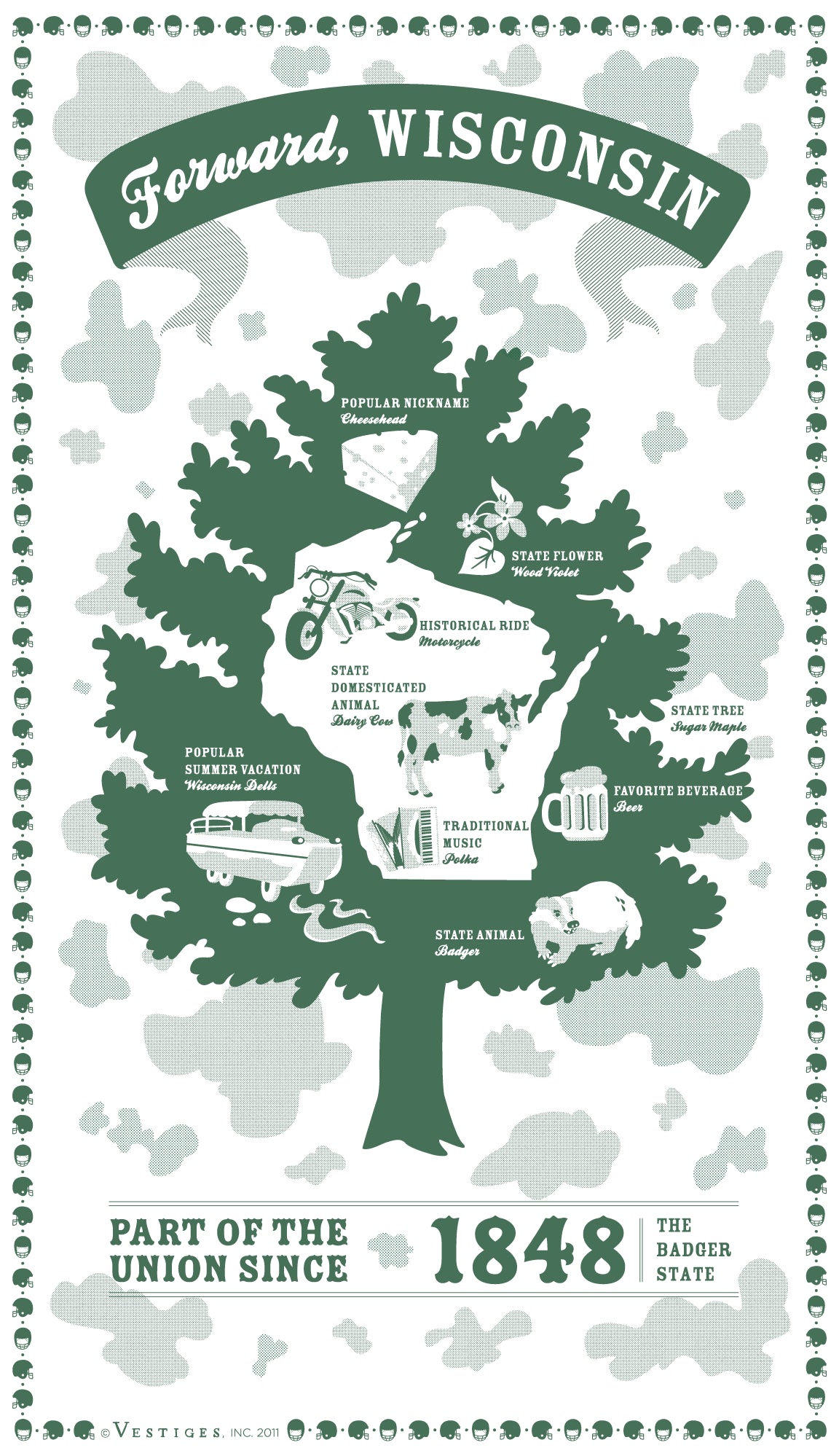 Wisconsin State created by artist Katie DeYoe