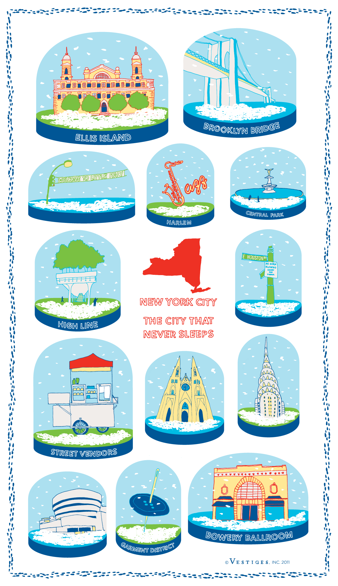 New York Snow Globe created by artist Alexandra Roche