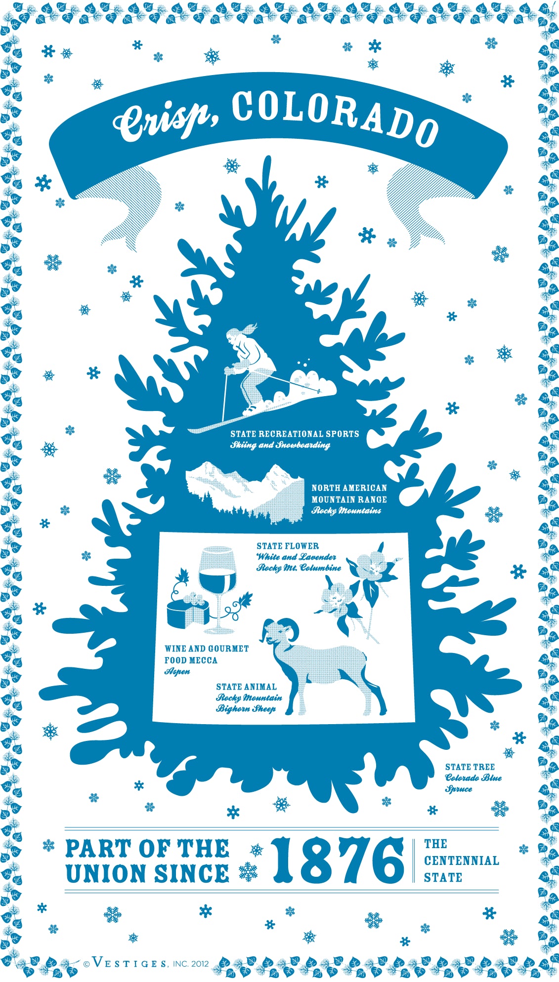 Colorado State created by artist Katie DeYoe