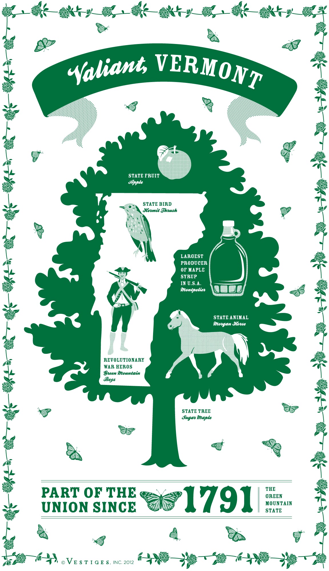 Vermont State created by artist Katie DeYoe