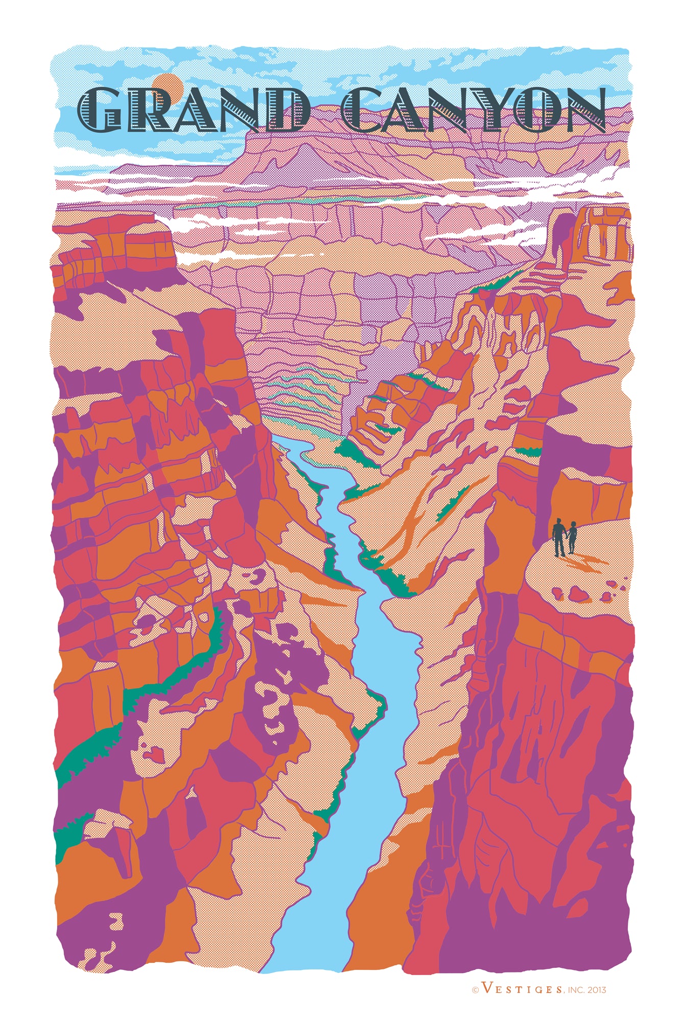 Grand Canyon created by artist Ian Miller