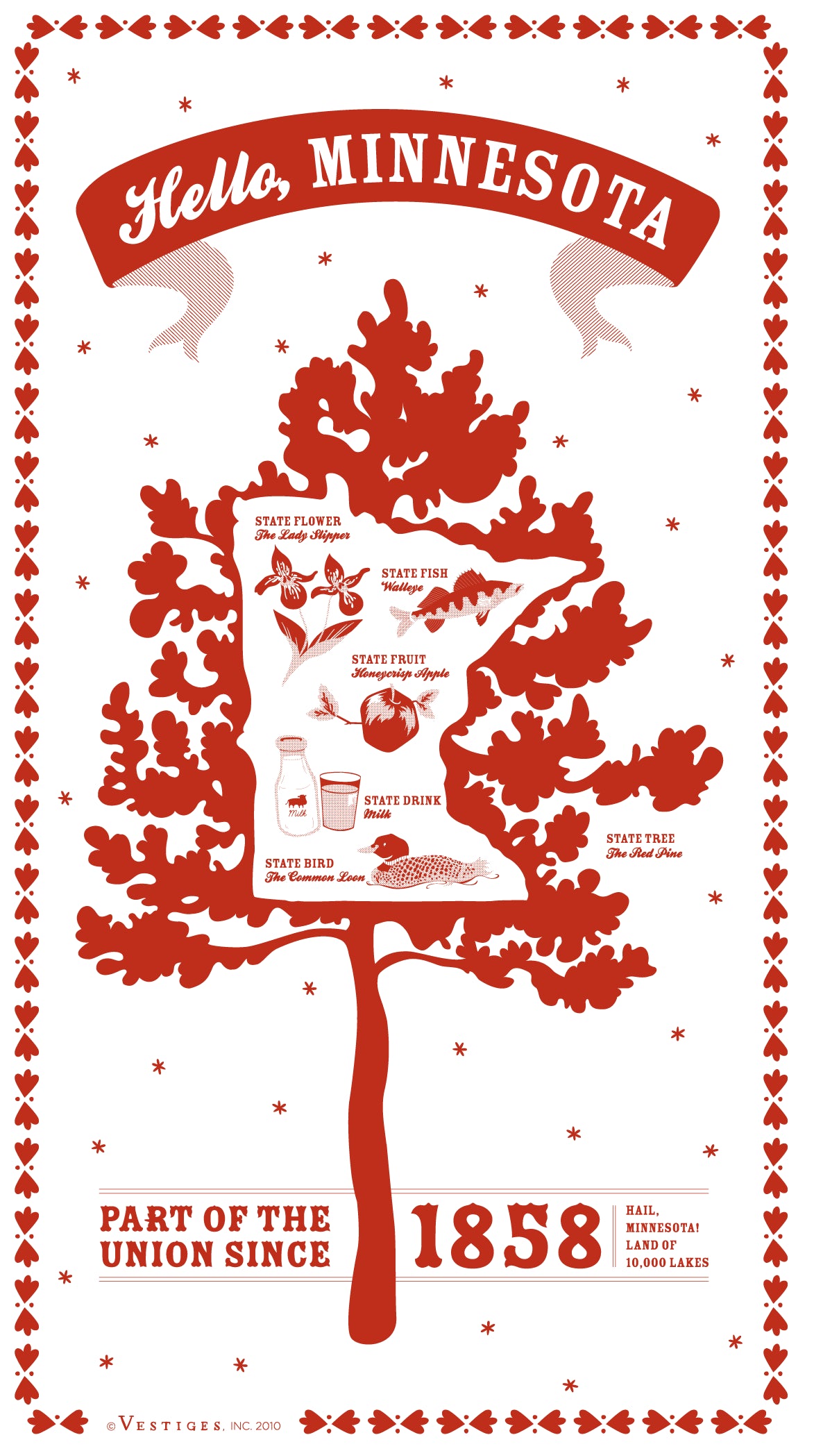 Minnesota State created by artist Katie DeYoe