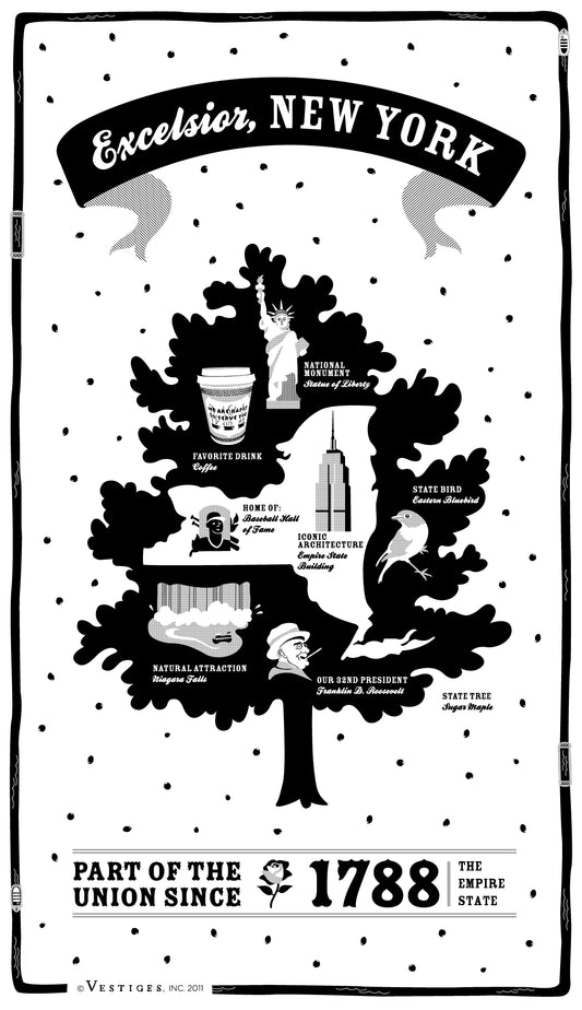 New York State created by artist Katie DeYoe