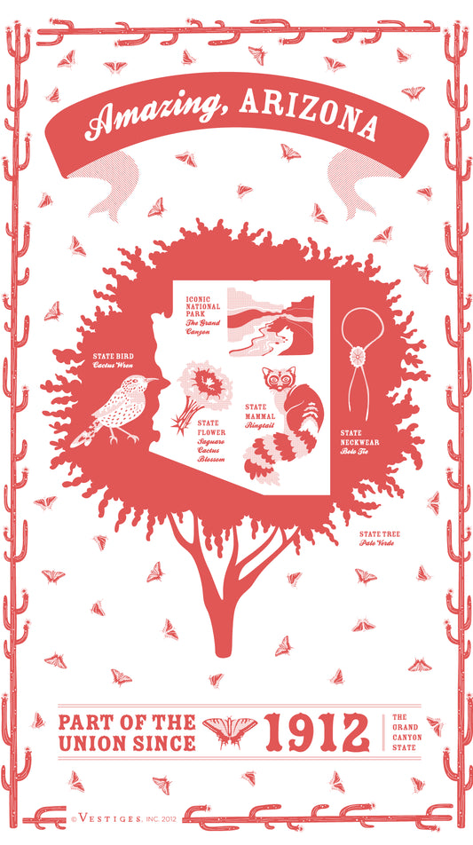 Arizona State created by artist Katie DeYoe