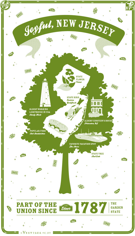 New Jersey State created by artist Katie DeYoe