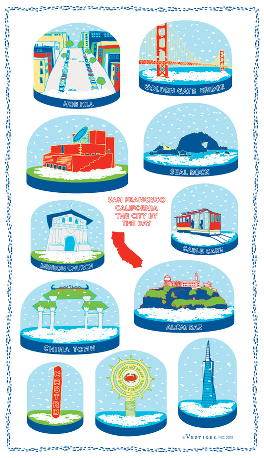 San Francisco Snow Globe created by artist Alexandra Roche