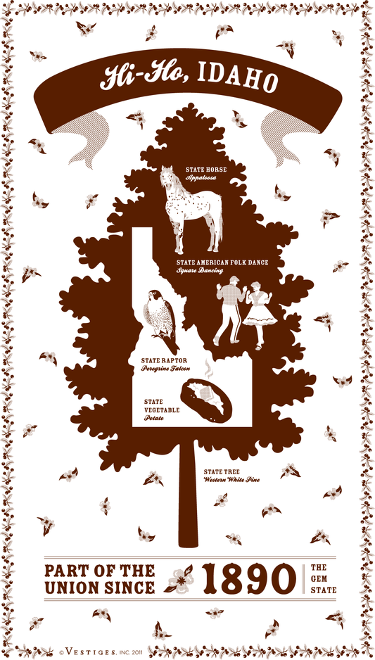 Idaho State created by artist Katie DeYoe