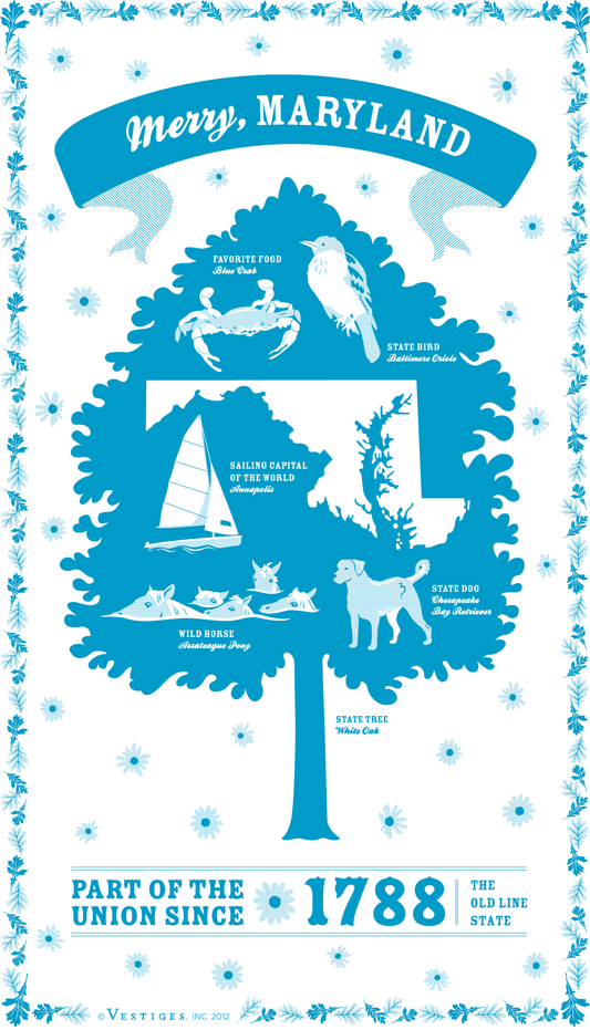 Maryland State created by artist Katie DeYoe