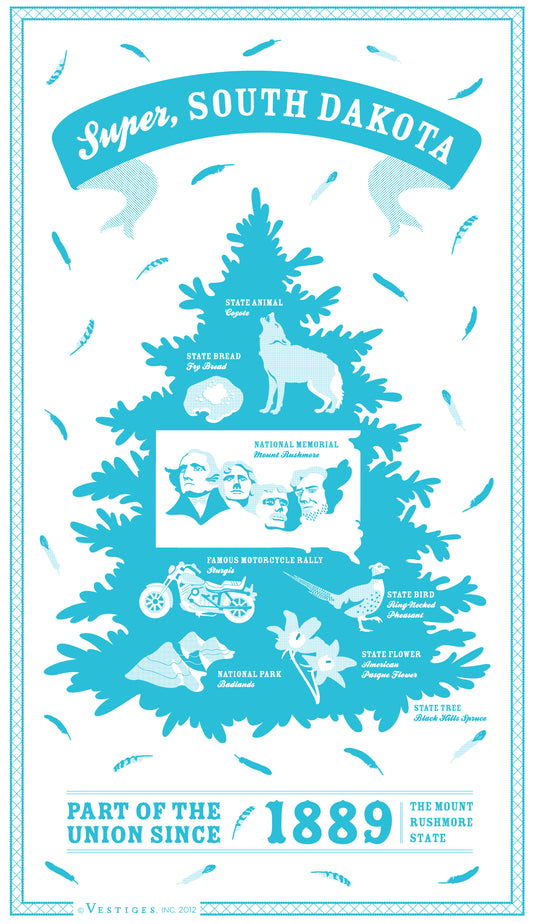 South Dakota State created by artist Katie DeYoe