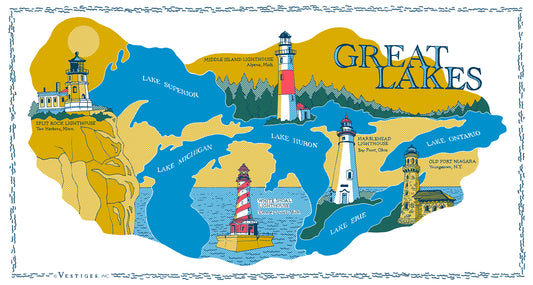 Great Lakes created by artist Ian Miller