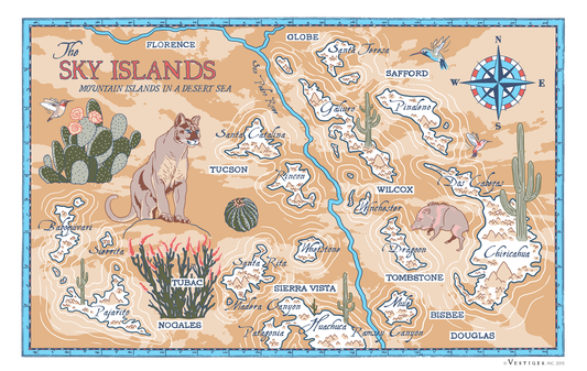 Sky Island created by artist Ian Miller