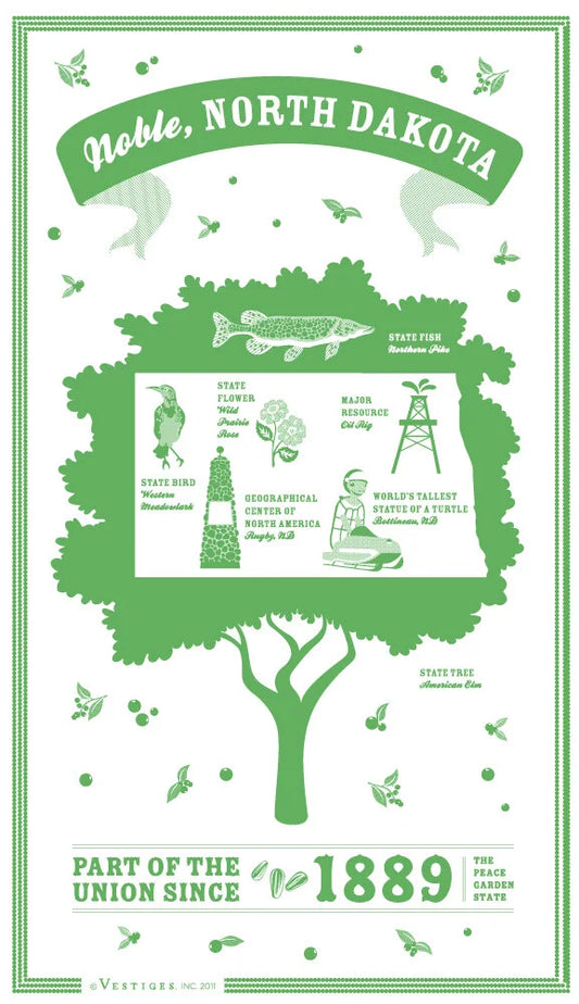 North Dakota State created by artist Katie DeYoe