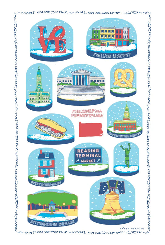 Philadelphia Snow Globe created by artist Alexandra Roche