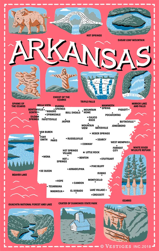 Arkansas Icons created by artist Nehemiah Nesheim