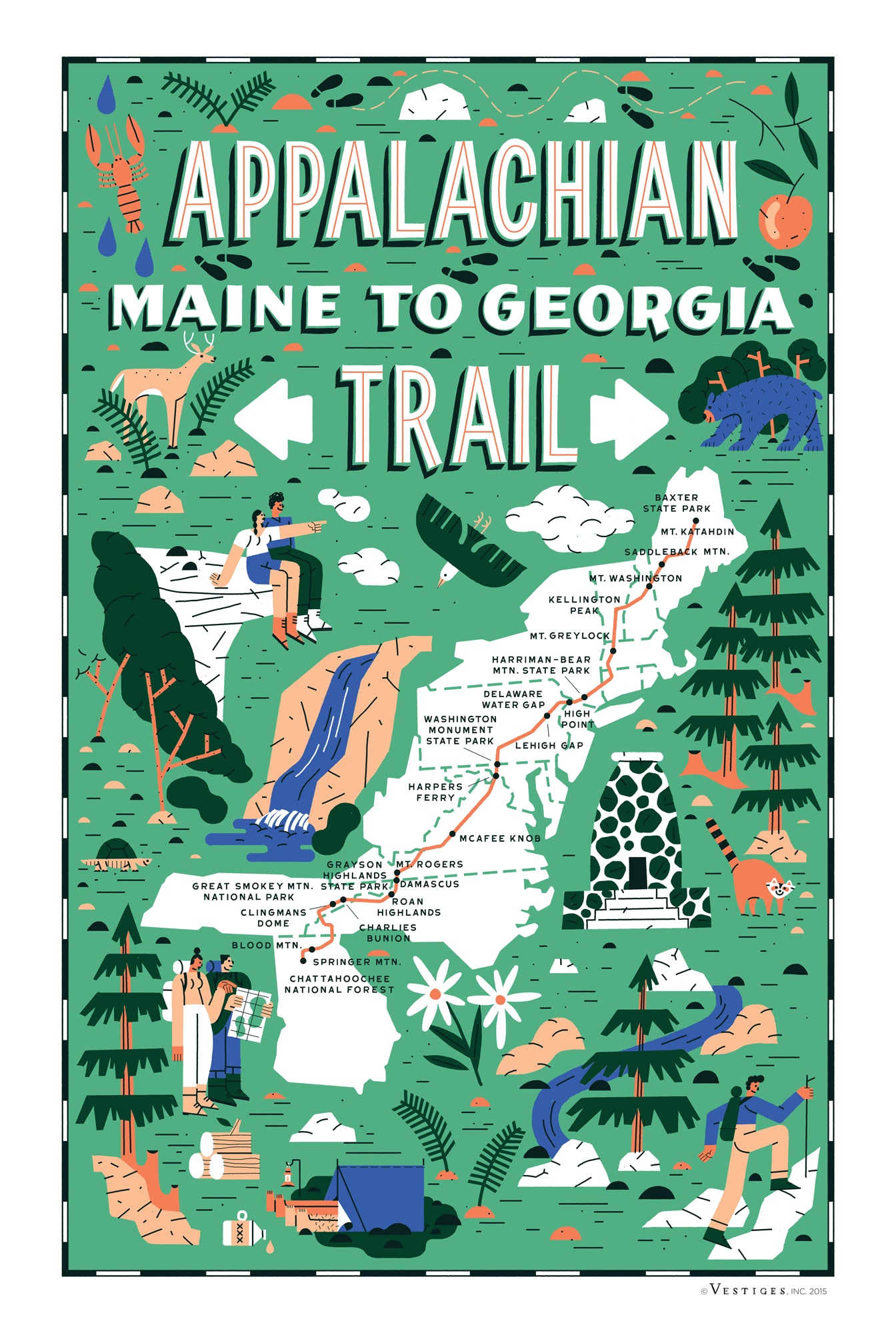 Appalachian Trail created by artist Bill Rebholz