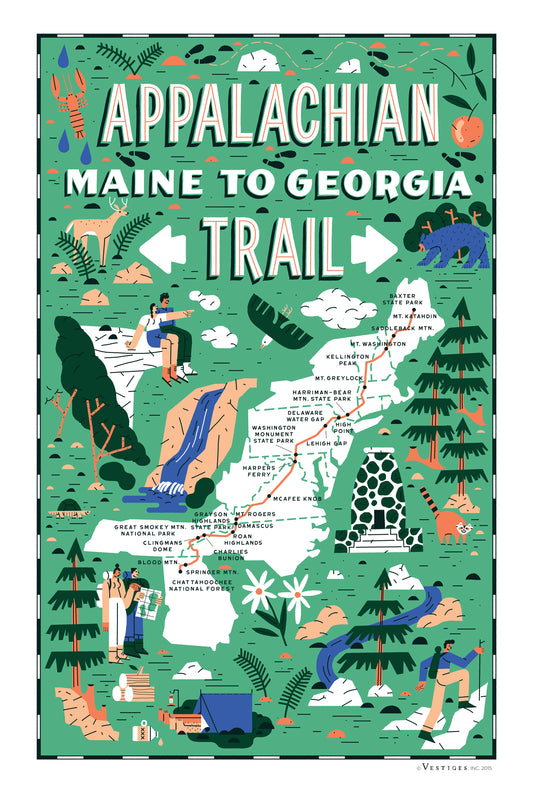 Appalachian Trail created by artist Bill Rebholz