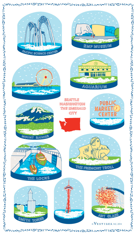 Seattle Snow Globe created by artist Alexandra Roche