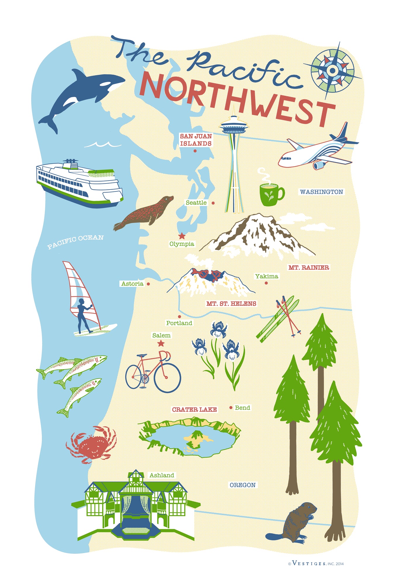 Pacific Northwest created by artist Hanna Culbert