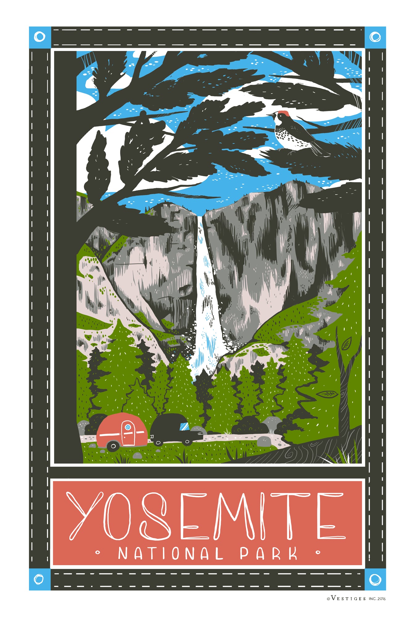 Yosemite National Park created by artist Kelsey King